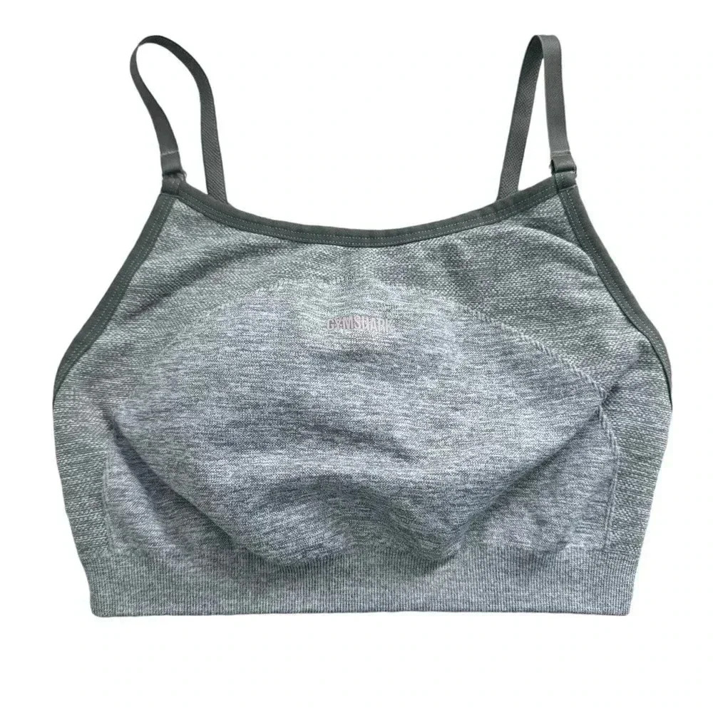 Gymshark High Neck Strappy Sports Bra Activewear Gym Womens Size Small Seamless